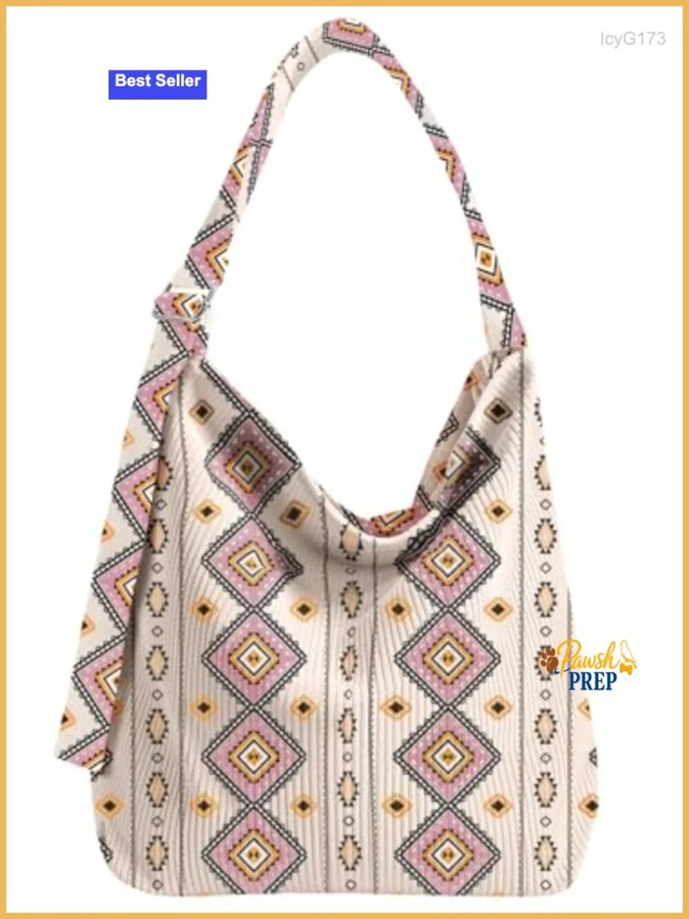 Corduroy Hobo Bag for Women Large Zipper Tote Handbag Adjustable Strap